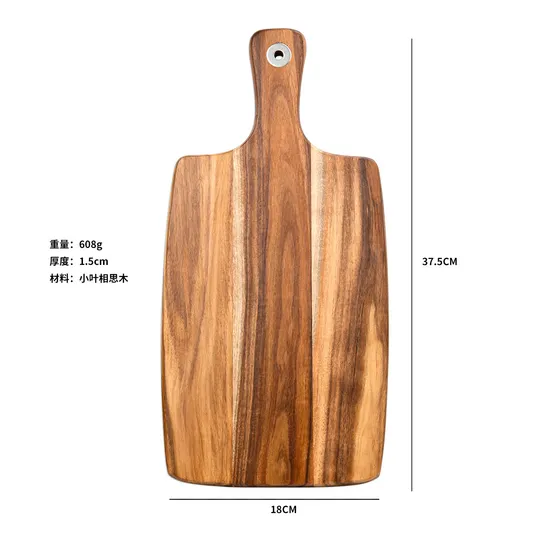 Wholesale Kitchen Products Acacia Wood Cheese Cutting Board with Handle