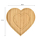 Heart Shape Bamboo Plate for Snacks
