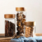 Kitchen Suppliers Custom Glass Bottle Storage Jar with Acacaia Wood Lid