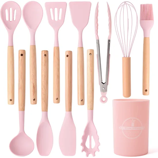 Wholesale Heat Resistant Custom Silicone Kitchen Cooking Utensil Set