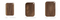 3 PCS Walnut Hardwood Cutting Board Set