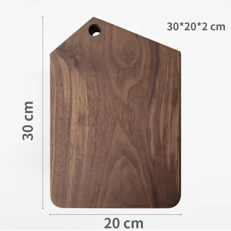 Leaf Shape Walnut Wood Serving Board for Cheese / Charcuterie / Snack
