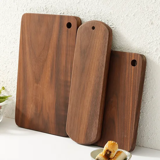 Deer Shape Engraved Walnut Wood Cheese Serving Board with Rustic Finish