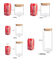 Clear Glass Food Storage Containers Glass Jars with Airtight Bamboo Lid