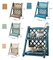 Foldable Multi - Layer Solid Wood Step - Type Flower Rack for Living Room and Balcony