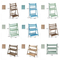 Foldable Solid Wood Flower Shelf with Four and Three Layers for Garden