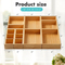 Space - Saving 8 - Pack Bamboo Storage Organizers Set Box Set for Bathroom, Kitchen & Office Drawers