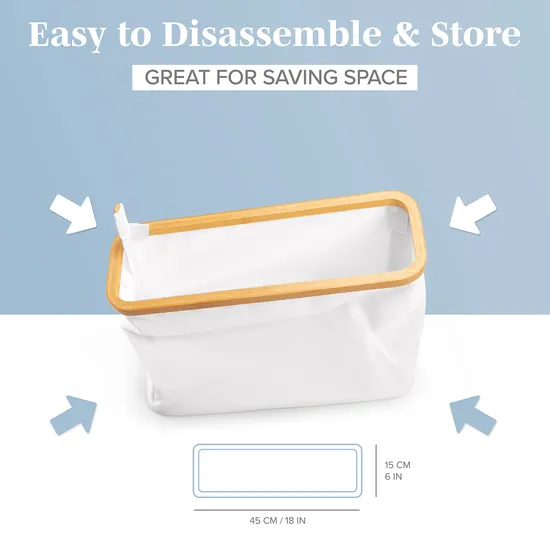White Color Bathroom Toilet Paper Storage Basket