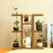 Multi-Layer Desktop Solid Wood Flower Stand Shelf for Book / Toys / Plants