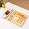 Hot Selling Large Bamboo Cheese Board with knives Set and Knife Holder