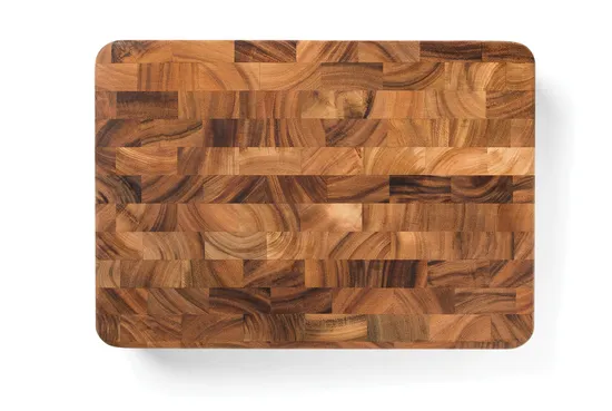 Rectangle Shape Thick End Grain Acacia Wood Cutting Board Butcher Block