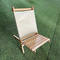 Portable Foldable Beech Wood Relaxing Chair Camping Chair for Deck, Garden, Backyard & Lawn, Fire Pit (Beech)