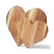 Heart Shape Acacia Wood Cutting Board Serving Board Set of 2