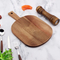 Premium Acacia Wood Paddle Cutting Board with Handle