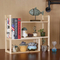 Study Wooden Desktop Bookshelf Desktop Organiser Flower Pot Stand