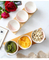 Stylish Ceramic Snack Plate Set with Wooden Serving Tray