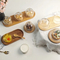 Small 5 Inch Bamboo Butter Dish Dessert Tray with Lid From Fujian Factory