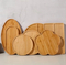 Bamboo Nuts Storage Platter Tray Snacks Plates with 5 Dining Grids