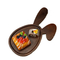 Modern Rabbit Shape Acacia Wood Plate Serving Plate for Everyday Dining & Entertaining