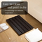 Black Color Household Bamboo Bath Mat for Bathroom