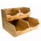 Stackable Wooden Storage Basket Pantry Storage Bins Set of 3