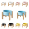 Neck-Protecting Ceramic Dog and Cat Food Bowl with Bamboo Rack
