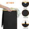 Bamboo Fabric Laundry Basket with Lid and Two Removable Washable Inner Bags