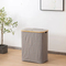 Modern Simple Dustproof and Covered Bamboo Fabric Laundry Basket for Storage