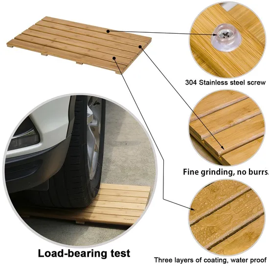 Large Natural Waterproof Bamboo Shower Mat