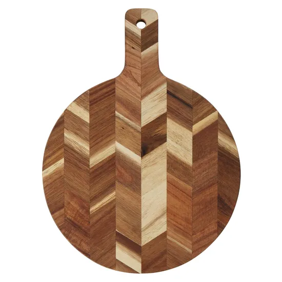 Herringbone Acacia Wood Cutting Board