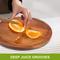 Direct Factory Round Wood Cutting Board with Juice Groove