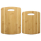 Premium 2-Piece Bamboo Cutting Board Set for Culinary Enthusiasts
