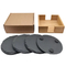 Manufacture Flower Shaped Ebony Wooden Cutting Board Serving Board with Handle