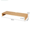 Bamboo Desktop Monitor Stand Riser with Storage Organizer for Office