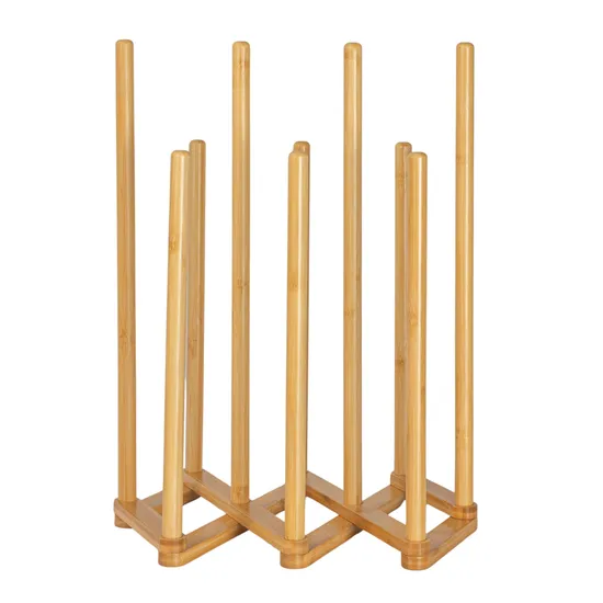Free Standing 5 Pair Bamboo Boot Rack