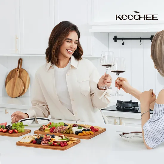 Hot Selling Deep Carbonized Bamboo Cutting Board Set of 3