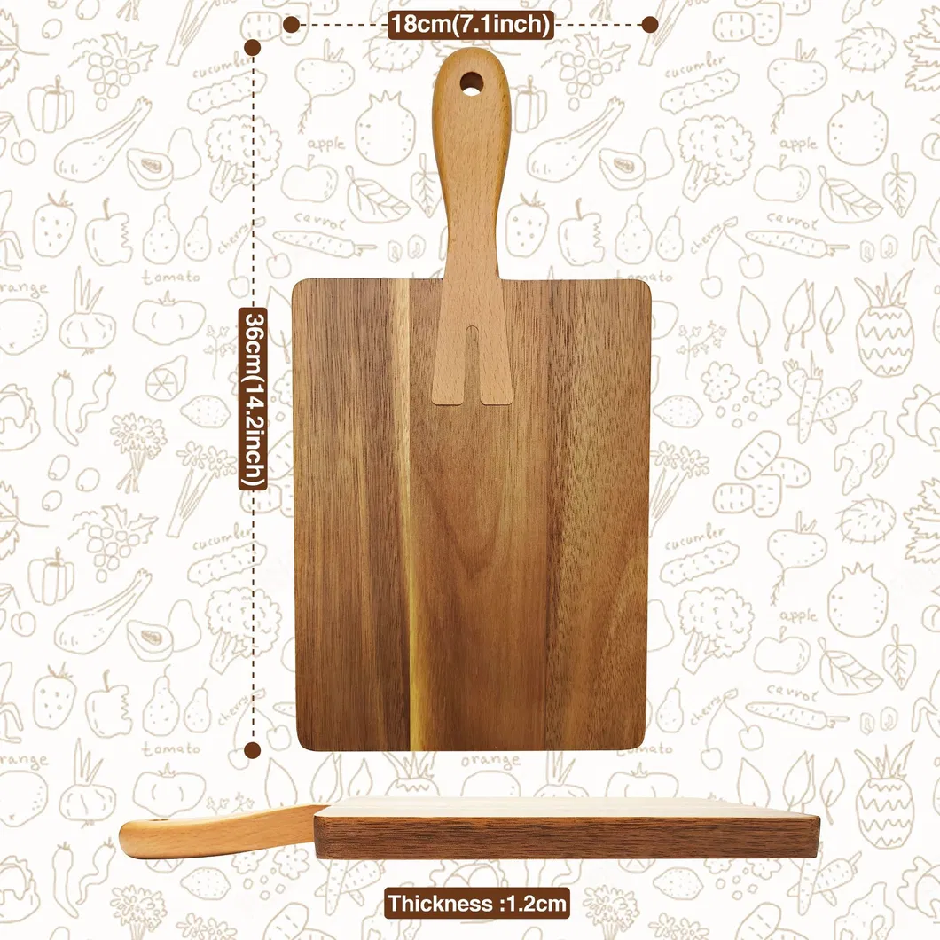 Premium Acacia Wood Cutting and Serving Board for Culinary Enthusiasts