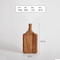 Natural Paddle Shape Acacia Wood Board Serving Tray with Handle