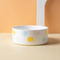 Round Custom Design Ceramic Pet Food Bowl with Wooden Base
