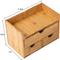Office and Home Supplies 3-Layer Bamboo Desktop Storage Box for Cosmetics and Sundries Storage
