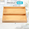 Elegant Rectangle Bamboo Tray Set of 2 Box Set for Desk, Kitchen & Vanity Drawers