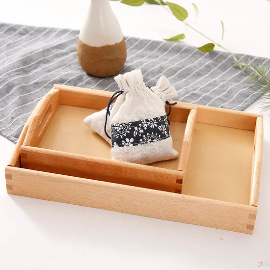 Customizable Engraved Beech Wood Serving Tray for Charcuterie Boards & Party Snacks