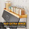 Magnetic Bamboo Wall Storage Rack for Spice Organization