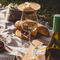 Reusable Eco Wine Glass Bambo Covers Charcuterie Topper Coasters for Family Gatherings