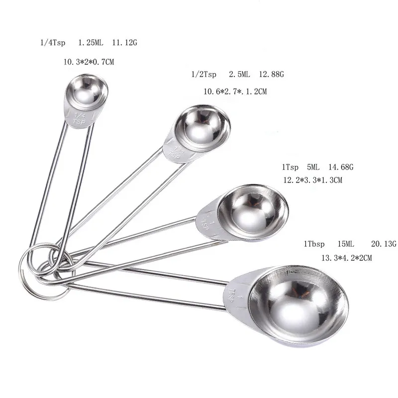 Premium Stainless Steel Measuring Scoop Set Spoon Set for Precision Cooking and Baking