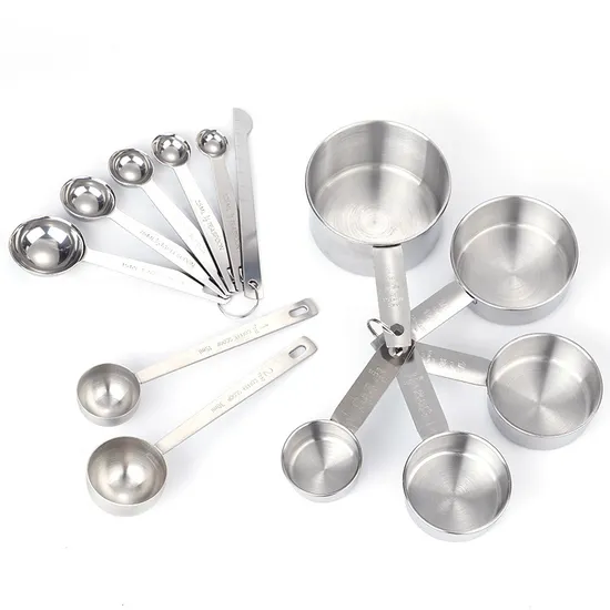 Wholesale Price Custom Logo Stainless Steel Measuring Scoop Espresso Coffee Matcha Stainless Steel Measuring Spoon Set