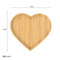 Bulkbuy Different Size Heart Shape Bamboo Bread Plate Set