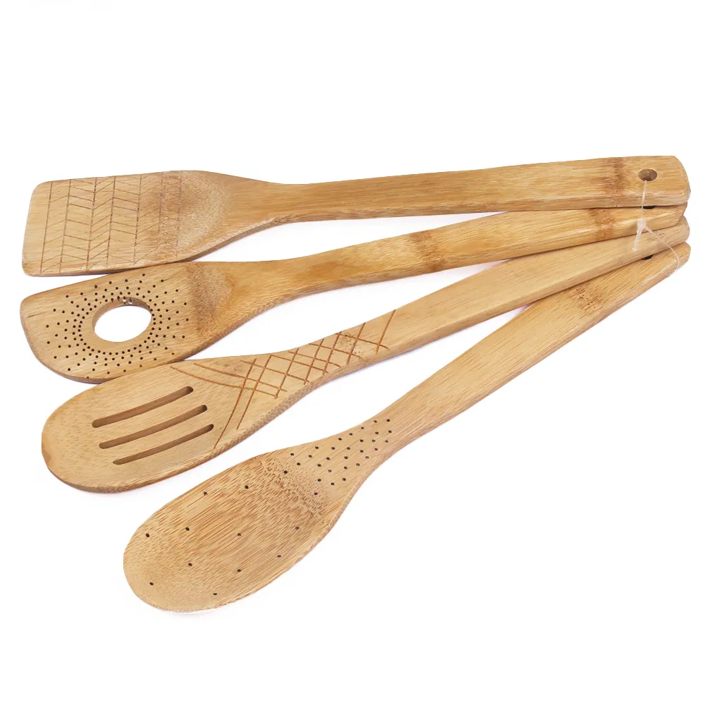 Personalize Engraved Bamboo Spatula and Spoons for Cooking