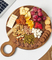 Custom Round Shape Wood Kitchen Cutting Board with Hanging Hole