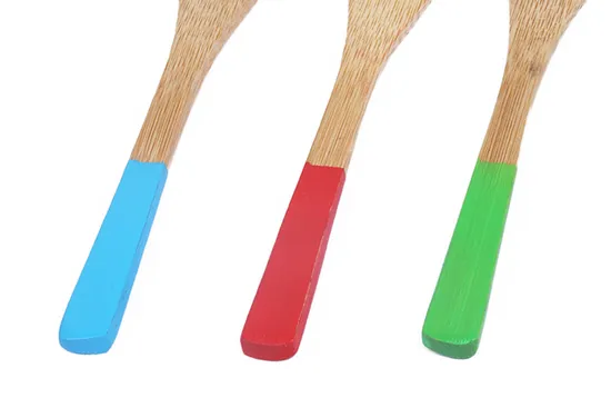 Bamboo Baby Camping Fork with Colorful Handle